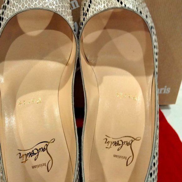 CHRISTIAN LOUBOUTIN MATER CLAUDE 85 PYTHON LUCIDO - Picture 8 of 14